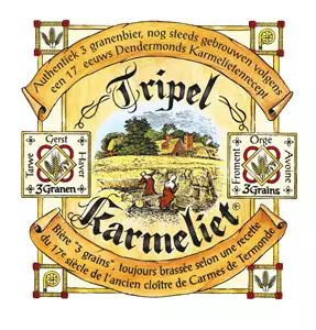 KARMELIET Coffret bière blonde triple 8,4% bouteilles +1 verre 4x33cl pas  cher 