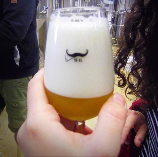 A glass of beer with Brewskival