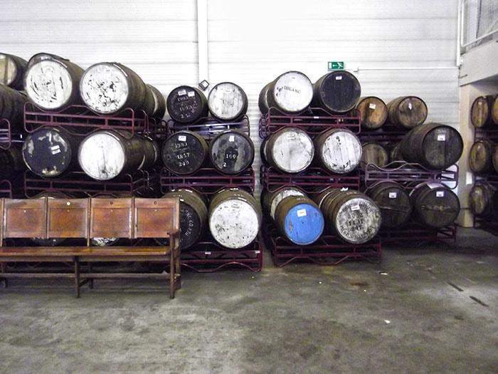 A glimpse to the more than 500 barrels stocked at De Molen brewery