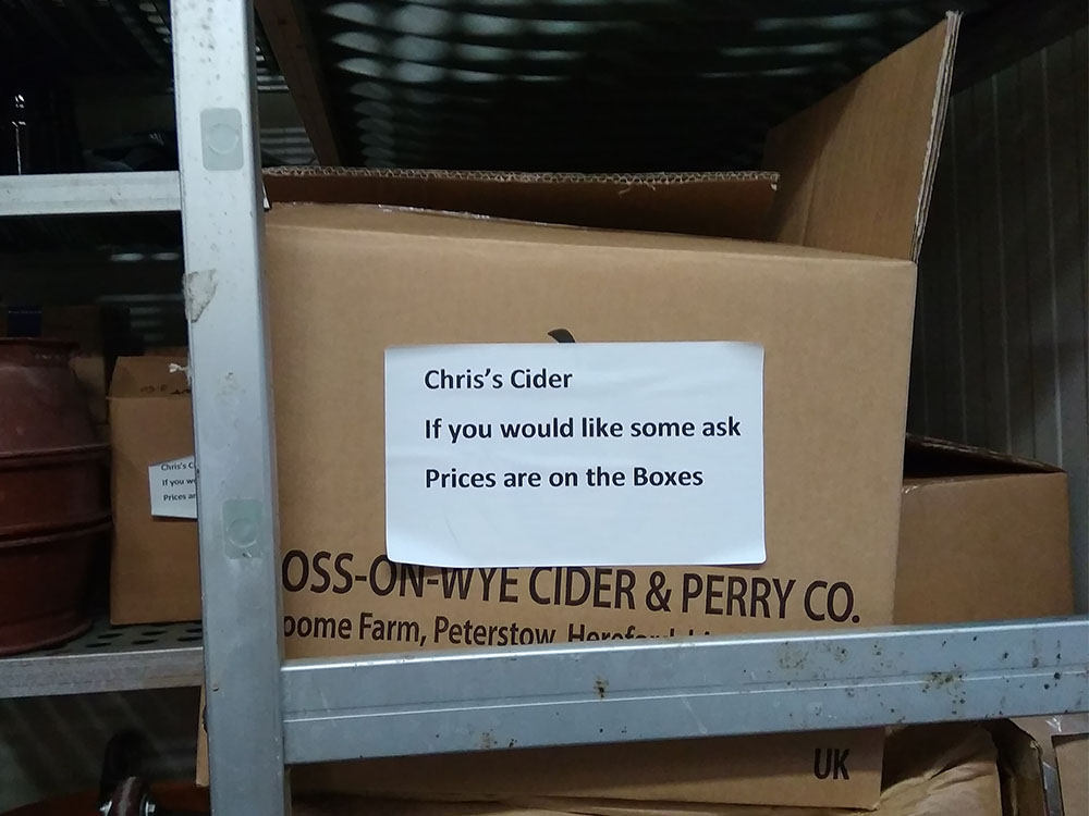 The cider box.