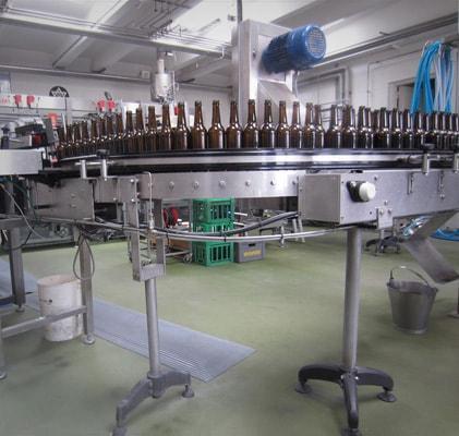 Some bottles waiting to be filled in one of the Ugly Duck