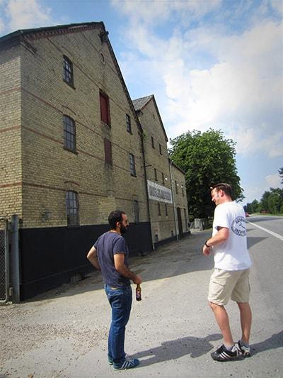 Mike Anderson from Ugly Duck was our guide through all brewery